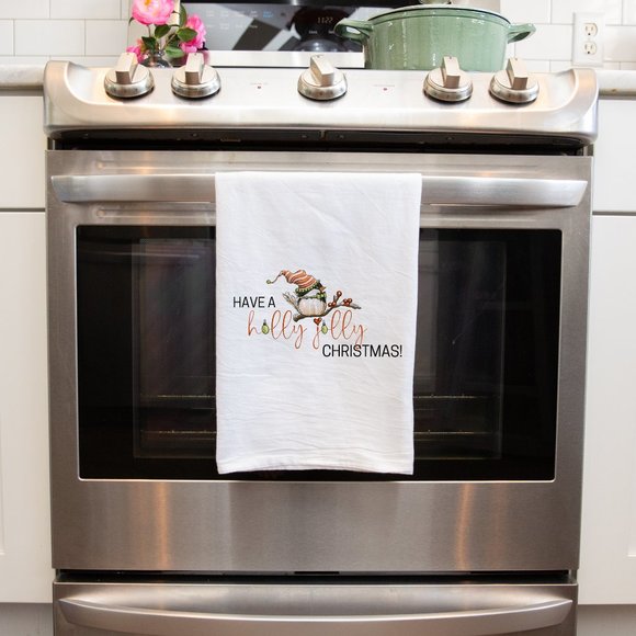 Elegant Christmas Kitchen, Tea, Bath Hand Towel - Picture 1 of 3